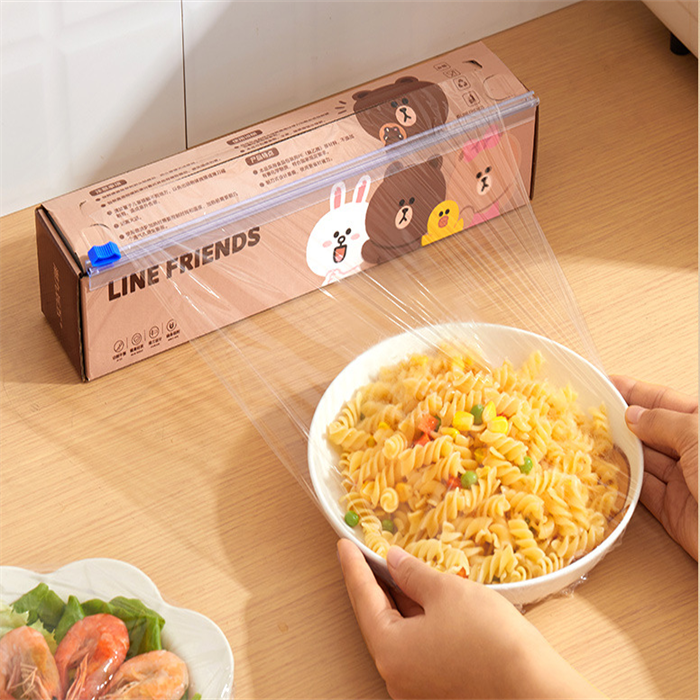 Plastic wrap with sliding knife from DisposablesInc.com. The best import service in China. Import your disposable items and products from us.